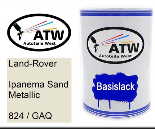 Land-Rover, Ipanema Sand Metallic, 824 / GAQ: 500ml Lackdose, von ATW Autoteile West.